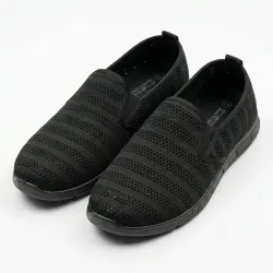 Мокасини чоловічі літні Gipanis чорні (текстильна сітка)