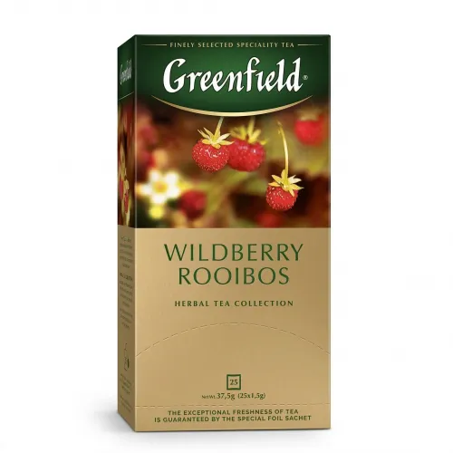 Чай чорний з ароматом журавлини і ванілі в пакетиках Greenfield Wanilla Cranberry 25 шт х 1,5 р.