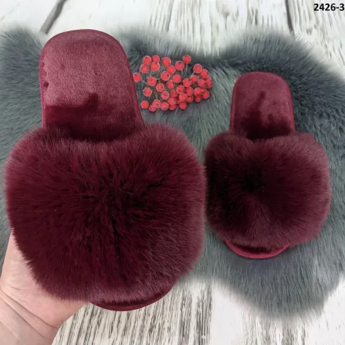 Меховые тапочки женские мех искусственный песец 36 - 41