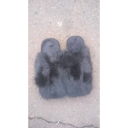 Теплі пухнасті жіночі хутряні кімнатні капці 36 — 41