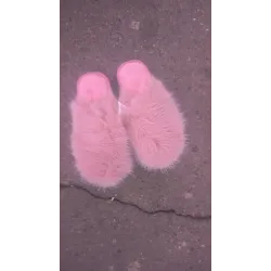 Теплі пухнасті жіночі хутряні кімнатні капці 36 — 41 39