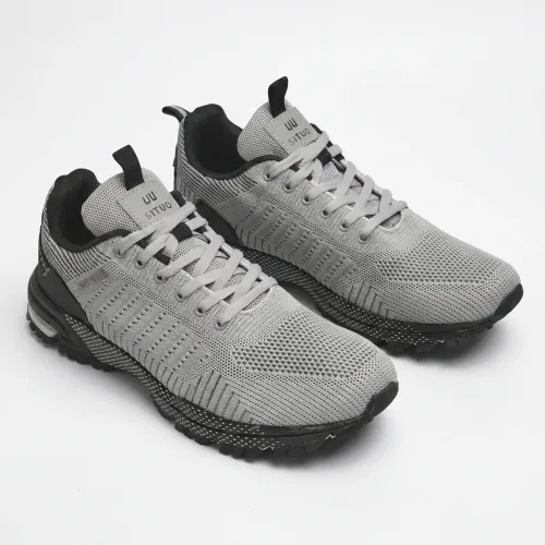 Чоловічі літні кросівки сітка сірі великі розміри Situo Батали (р. 41-49)