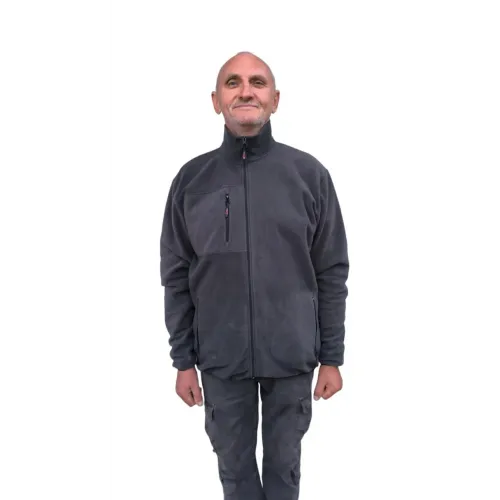 Кофта чоловіча флісова зимова чорна, фліска тепла щільна, толстовка чоловіча.