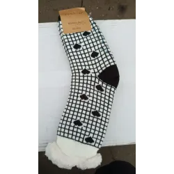 Носки женские, теплые носочки средней длины, разные принты, 39-42