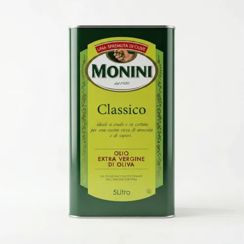 Оливкова олія Monini Classico Extra Virgin 5 л (Італія), класична олія холодного віджиму в каністрі
