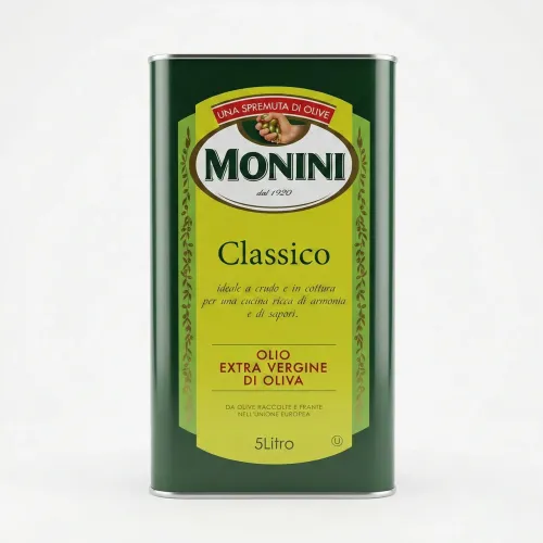 Італійська оливкова олія Monini Classico 5 л (Extra Virgin), перший віджим, оригінал, жерстяна банка