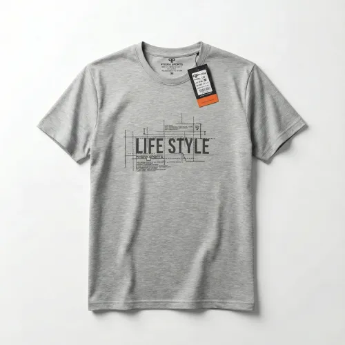 Футболка чоловіча Piyera Sports (Туреччина), Батал, сірий меланж
