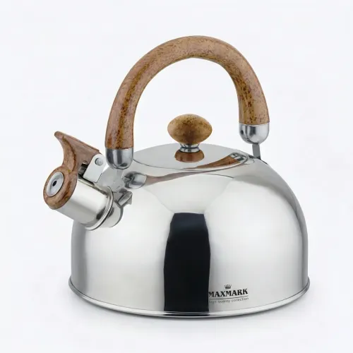 Чайник зі свистком 2.5 л Maxmark MK-1312. Нержавіюча сталь, для газових та індукційних плит
