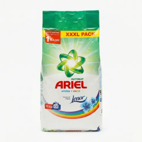 Пральний порошок Ariel Automat Whites + Color 10 кг (130 прань) — З ефектом Lenor (XXXL Упаковка)
