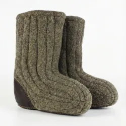 Бурки шинельні теплі Shtyrman із сукна (Сірі), валянки робочі для дому та дачі