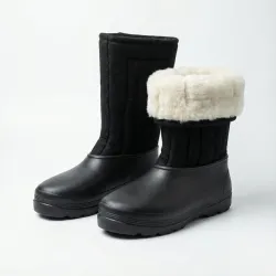 Валянки шиті з білим хутром