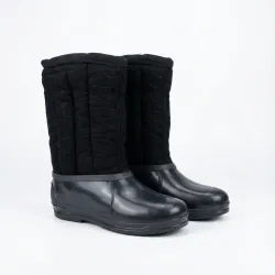 Валянки хутряні чоловічі з калошем шиті Чорний