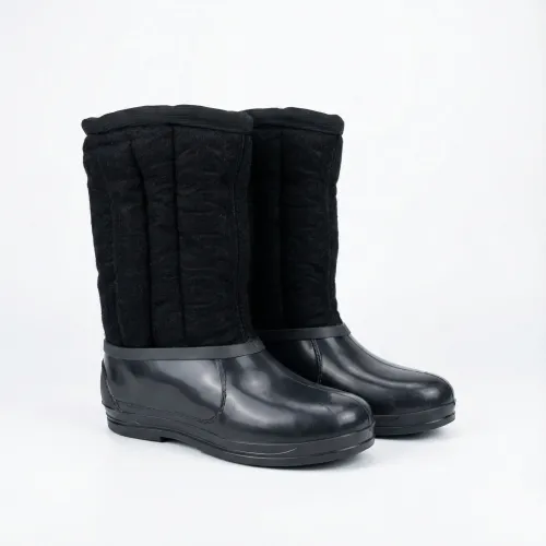 Валянки хутряні чоловічі з калошем шиті Чорний