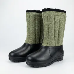 Валянки жіночі з калошем Сірий