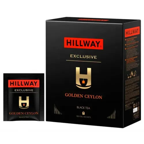 Чорний чай Hillway Exclusive Golden Ceylon у пакетиках 100 шт