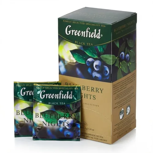 Чай Greenfield чорний Blueberry Nights, 25 шт.