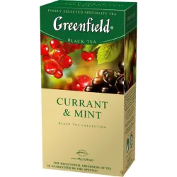 Чай чорний з м'ятою і смородиною Greenfield Currant & Mint 25 пак.