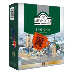 Чай Ахмад 100 пакетиків з бергамотом чорний Граф Грей 100 х 2 г,