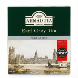 Чай чорний Ahmad Tea Earl Grey Tea 100 пакетів 200 грам