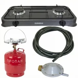 Газовий кемпінговий балон (8 л) з Латунними пальниками