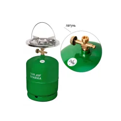 Газовий балон 8л з латунними тарілками