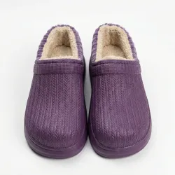Жіночі калоші утеплені плетені з вельветовим кантом (р. 37-41)