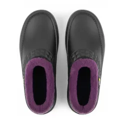 Женские зимние галоши ГП17 мех черные