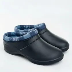 Жіночі калоші утеплені низькі темно-сині (р. 36-41)