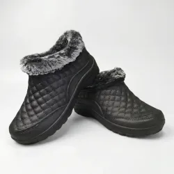 Жіночі калоші (чобітки) утеплені чорні на блискавці (р. 37-42)