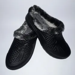 Жіночі хутряні галоші без задника