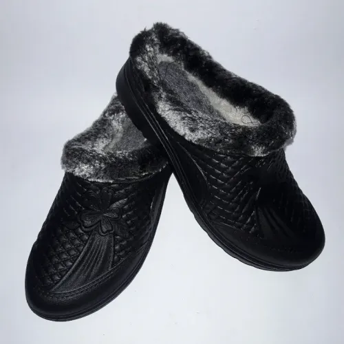 Жіночі хутряні галоші без задника