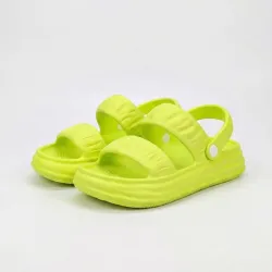 Жіночі сандалі сланці пінка Dago Style лимонні