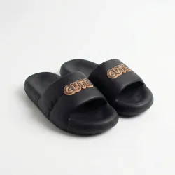 Жіночі шльопанці сандалі пінка чорні літо