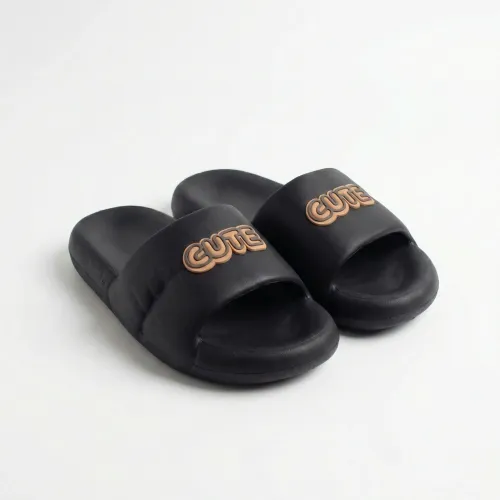 Жіночі шльопанці сандалі пінка чорні літо