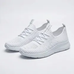 Жіночі кросівки мокасини Gipanis літні білі текстильні