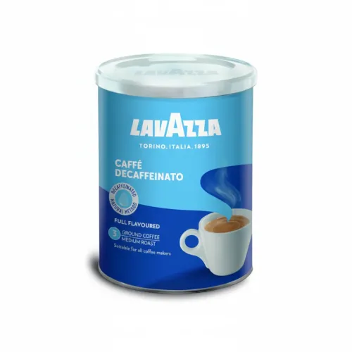 Кава мелена Lavazza Decafinato 250 грам в ж/б Банку