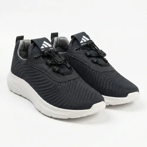 Чоловічі кросівки текстильні Paolla темно-сірі на білій підошві