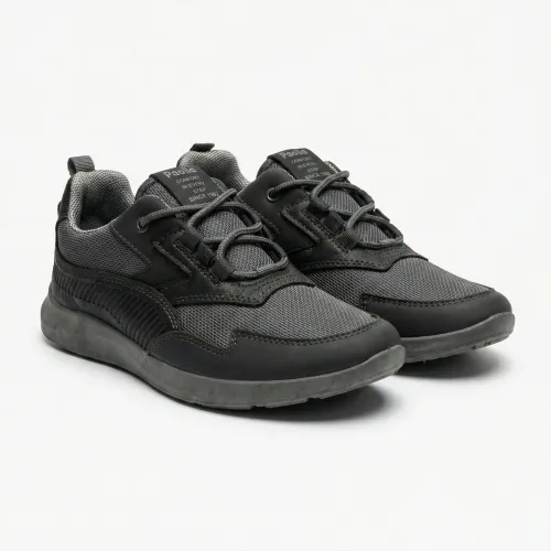 Кросівки чоловічі Paolla сірі демісезонні еко-шкіра з текстилем