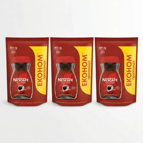 Набір кави NESCAFÉ Classic (3 упаковки х 450 г)