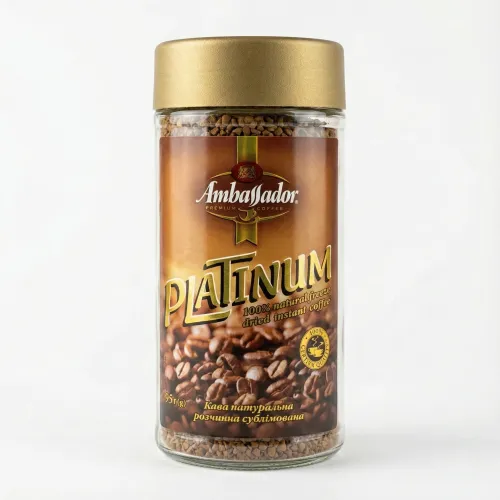 Кава розчинна Ambassador Platinum 95 г у скляній банці