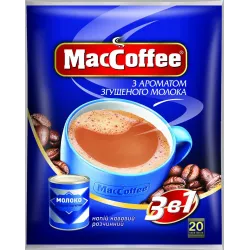 Кава розчинна Maccoffee зі смаком згущенного молока 25 пакетів