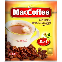 Кава розчинна Maccoffee Французька Ваніль 25 пакетів