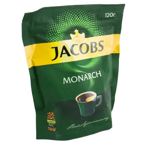 Кава розчинна сублімована Jacobs Monarch 120 г у м'якій упаковці