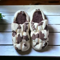 Теплі пухнасті жіночі хутряні кімнатні капці