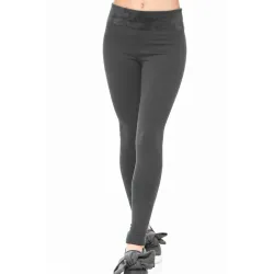 Теплі темно-сірі легінси з трикотажу на хутрі з широким поясом S/L