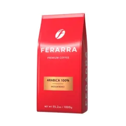 Кава в зернах Ferarra Caffe 100% Арабіка з клапаном 1 кг