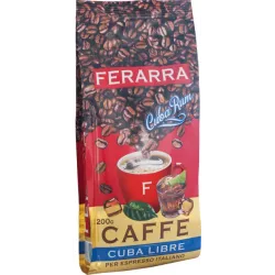 Кава в зернах Ferarra Caffe Cuba Libre з ароматом кубинського рому 200 г
