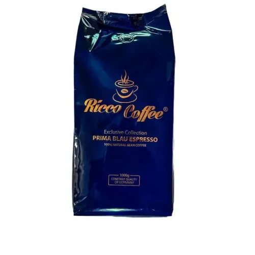 Кава зернова Ricco Coffee Prima Blau Espresso Italiano 10%/90% 1 кг