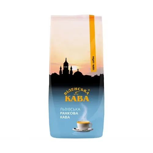 Кава в зернах віденська кава львівська ранкова 1 кг