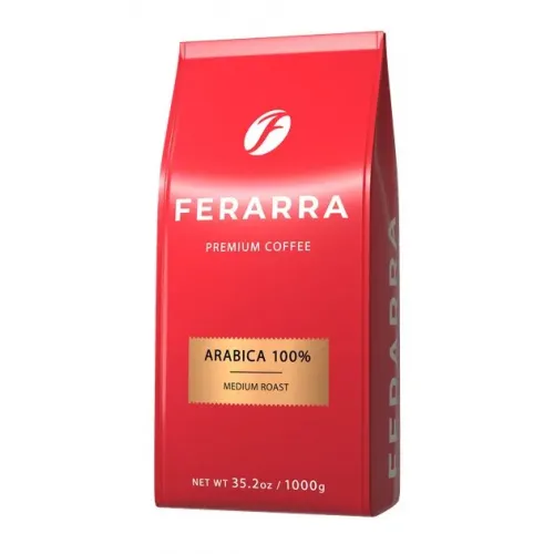 Кава в зернах Ferarra Caffe 100% Arabica з клапаном 1 кг (4820097817673)
